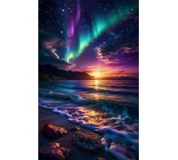 200 Pezzi Puzzle Adulti Tramonto Aurora, Puzzle Impegnativo Decorazione Interna e Regalo
