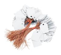 200 pezzi PVC Etichetta per semi di piante sospese firma Outdoor ottimo per marcare vassoi di vassoi o giovani piante 200 pezzi ideali per l'identificazione delle piante Pvc (Bianco)