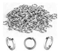 200 Pezzi Rondelle Elastiche M5, Rondelle in Acciaio Inox, Rondelles Elastiche a Spirale Forma B Secondo DIN 127 - M5