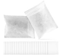 200 Pezzi Sacchetti Filtro Tè con Cordino 8x10cm Non Tessuto | Facili da Riempire e Chiudere, Forte Penetrazione, per Caffè e Tè Fai, Bianco