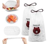 200 pezzi Sacchetti per Alimenti,Sacchetti per Conservare Freschi,Sacchetti Copri Alimenti con Eastico,Sacchetti Copri Alimenti con Elastico,Buste Salva Freschezza per Alimenti