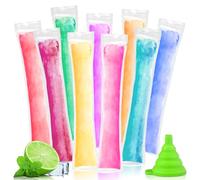 200 Pezzi Sacchetti per Ghiaccioli Senza BPA con Imbuto, Sacchetti per Muffe Ice Popsicle, Sacchetti Usa e Getta per Gelato, Yogurt, Frullati, Caramelle, Party DIY