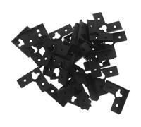 200 Pezzi Staffa Angolare per Cornice Nera in Plastica, Angolo 90 Gradi | Piastra Piatta, Montaggio Colla o Chiodi, per Restauro Telai e Fissaggio Stabile