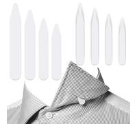200 Pezzi Stecche per Colletto della Camicia,Plastica Collare Stecche, Tutore per Il Collo in Plastica Trasparente, Colletto Plastica Rimane Irrigidimenti 4 Diverse Taglie