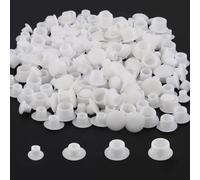 200 Pezzi Tappi Copriforo, 5/6/8/10Mm Tappini Copriforo Bianchi in Plastica, Tap