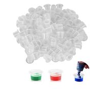 200 Pezzi Tappi di Inchiostro del Tatuaggio, Tazze di Inchiostri per Tatuaggi in Plastica, Piccola Dimensione 8MM, Tappo per Inchiostro Usa e Getta per Artisti del Tatuaggio