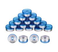 200 Pezzi Tappi Flip-Off 20mm, Capsule Alluminio Plastica senza Sbavature per Fiale in Vetro, Verde/Argento(Blue/Silver,20mm)