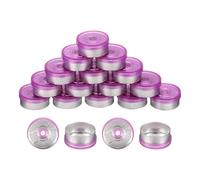 200 Pezzi Tappi Flip-Off 20mm, Capsule Alluminio Plastica senza Sbavature per Fiale in Vetro, Verde/Argento(Pink/Silver,20mm)