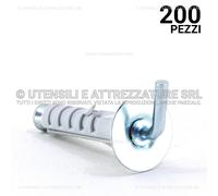 200 pezzi TASSELLO ad ESPANSIONE in NYLON ENP/GC con GANCIO CORTO 9 x 40 mm