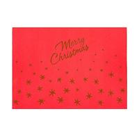 200 pezzi - Tovaglia 'Merry Christmas' 55 G/M2 30 x 40 cm Rosso Airlaid