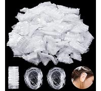 200 Pezzi Trasparente Doccia Cuffie Orecchio, Impermeabili Copertura dell'Orecchio Paraorecchie Protettive con Fascia Elastica, Copri Orecchie per Tinta per Capelli Doccia Bagno Spa