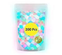 200 Pieces Landscape Stones Bright Resin Outdoor Decoration Pack