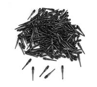 200 Piezas Punte per Freccette Plastica, SPRHR Nero Freccette Soft, Punta di Ricambio Freccette, 2BA Spirale Alta Qualità, Migliora Abilità Freccette