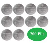 200 pile CR2032 panasonic 10 batterie Litio 3V BatterieCR 2032 Bulk