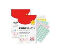 200 Pimple Patch Patch,Impermeabile Invisibile Stelle per Grani Patch Acne con Olio Albero Tè e Acido Salicilico Diurno e Notturno,Ammorbidiscono Efficacemente La Riparazione Della Pelle Dell'acne