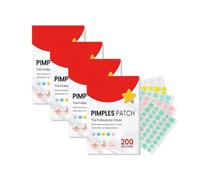 200 Pimple Patch Patch,Impermeabile Invisibile Stelle per Grani Patch Acne con Olio Albero Tè e Acido Salicilico Diurno e Notturno,Ammorbidiscono Efficacemente La Riparazione Della Pelle Dell'acne