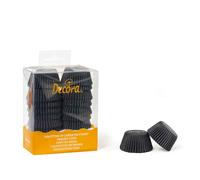 200 Pirottini in carta neri per cottura mini muffin Ø3,2 x h 2,2 cm Decora