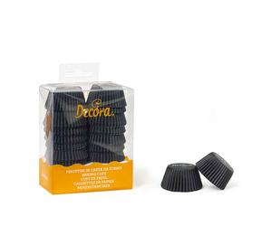 200 Pirottini in carta neri per cottura mini muffin Ø3,2 x h 2,2 cm Decora