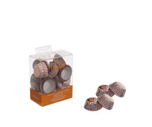 200 Pirottini oro rosa bon bon in carta per cottura Ø2,7 x h 1,7 cm Decora