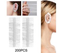 200 protezioni auricolari con elastici, leggere, comode e impermeabili, per