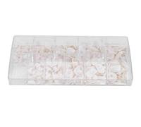 200 punte per unghie finte in ABS di alta qualità per esercitarsi nella nail art, fai da te, per manicure, salone di bellezza, uso domestico (Bianco)
