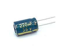 200 pz Bassa ESR/Impedenza Ad Alta Frequenza 35 v 220 UF Condensatore Elettrolitico di Alluminio Size8*12mm 220 UF35 V Elementi di accumulo di energia