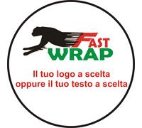 200 PZ ETICHETTE ADESIVE PERSONALIZZATE BOLLINI CHIUDI BUSTA PACCO VARIE MISURE
