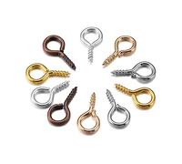 200 Pz/Lotto 10 * 4mm Metallo Vite Occhio Spilli per Ciondolo Vite di Ferro Occhio Ganci Catenacci Perline Forate Gioielli Fai da Te Che Fanno RisultatiDurability