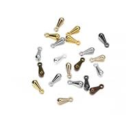 200 pz/lotto 2 * 7 3 * 9mm Oro Rame Perline Goccia D'acqua Per Il Fai Da Te Extender Catena Ciondolo Creazione di Gioielli Risultati Accessori-Multicolore-2 x 7 mm