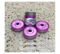 200 pz/lotto 20mm trasparente Opzioni di colore Tappo di copertura in alluminio-plastica Flacone di vetro sigillato in alto(Pink purple)