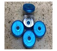 200 pz/lotto 20mm trasparente Opzioni di colore Tappo di copertura in alluminio-plastica Flacone di vetro sigillato in alto(Sea blue)