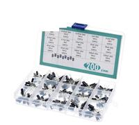 200 pz/lotto condensatori radiali set 15Values 0.1uF-220uF condensatore elettrolitico Assortimento Kit 10V/16V/25V/50V condensatore pacchetto