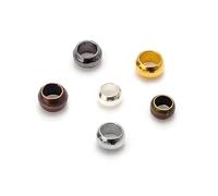 200 pz/Lotto Perline di Posizionamento Sfera di Rame A Crimpare End Beads Stopper Branelli del Distanziatore per Monili Che Fanno I Risultati Braccialetto Fai da Te Forniture Durability