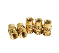 200 pz M4 Inserto Dado In Ottone Hot Melt Femmina Zigrinata Inserti Filettati In Rame Dadi Incorporare Parti Premuto Si Adattano Nei Fori for La Plastica(M4x7x5.5(200pcs))