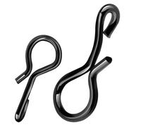 200 pz Mosca Pesca Snap Fast Change Lure Connettore Tippet Anelli | Chiusura a scatto senza nodo per un rapido cambio di mosca/esca, il design ad arco tiene saldamente, si adatta a trote