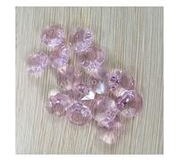 200 pz Rosa 14mm Cristallo Branello Allentato Due Fori Prismi Parti Della Lampada Accessori Cristalli Lampada di Illuminazione Parti di Ricambio