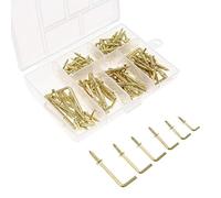 200 pz/set di ganci in metallo ottone a vite da appendere a parete durevole per casa ufficio ganci hardware