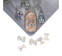 200 pz/set Gummy Bear Nail Beads Cristallo Orso Chiodo Charms per Unghie Acriliche Colorato Gummy Art Decoration Cristallo
