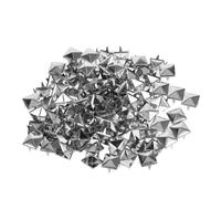200 rivetti in metallo punk: punte quadrate a quattro ganasce da 12 mm -