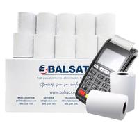 200 rotoli di carta termica 57 x 40 mm | scatola registratrice | rotolo datafono | carta pv, rotolo termico | rotolo di carta 57 x 40 | carta registratrice | senza BPA | Calcolatrice TICKET TS (100) )