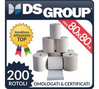 50 ROTOLI TERMICI mm. 57x20 mt x POS CARTA ALTA QUALITA'