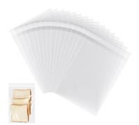 200 sacchetti A5 trasparenti autoadesivi, sacchetti in cellophane autosigillanti/sacchetti sigillati, sacchetti OPP sigillati per biscotti, dolci, buste