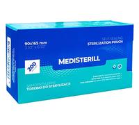 200 sacchetti autosigillanti per sterilizzazione dentale in PVC, sacchetti autoclavi, per strumenti di pulizia (90X165)