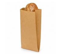 200 SACCHETTI CARTA PANE 17x34 CM AVANA 40GR PER ALIMENTI DOLCI FRUTTA PIZZA