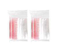 200 sacchetti di plastica con chiusura automatica, 5,1 cm, trasparenti, per l'organizzazione di armadi (Clear One Size)