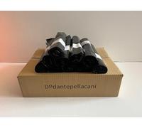 200 Sacchi Pattumiera Rifiuti Raccolta Differenziata Immondizia 50x60 cm 30 Litri 12gr/Sacco Spazzatura Neri Gialli Azzurri Viola Verdi Grigi o Neutri Trasparenti (Nero)