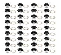 200 set Occhiello Strumento Kit Grommet Kit occhielli anello di tenuta 6mm occhiello fibbia occhiello metallico scarpe borse in pelle fai da te pulsante pulsante strumento rivetto(nero)