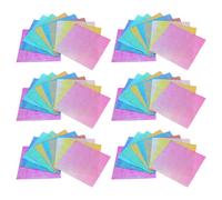 200 Sheets Origami Glitterati Fatti Mano Carta Stagnola Artigianale Cartoncino