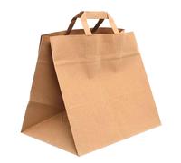 200 Shopper buste in carta avana tinta unita da asporto 32x21 h27 cm