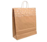 200 Shopper buste in carta natalizie Winter avana con manici 36x12 h41 cm